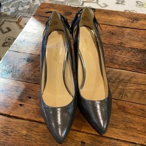 Charcoal Metallic Nine West Pumps